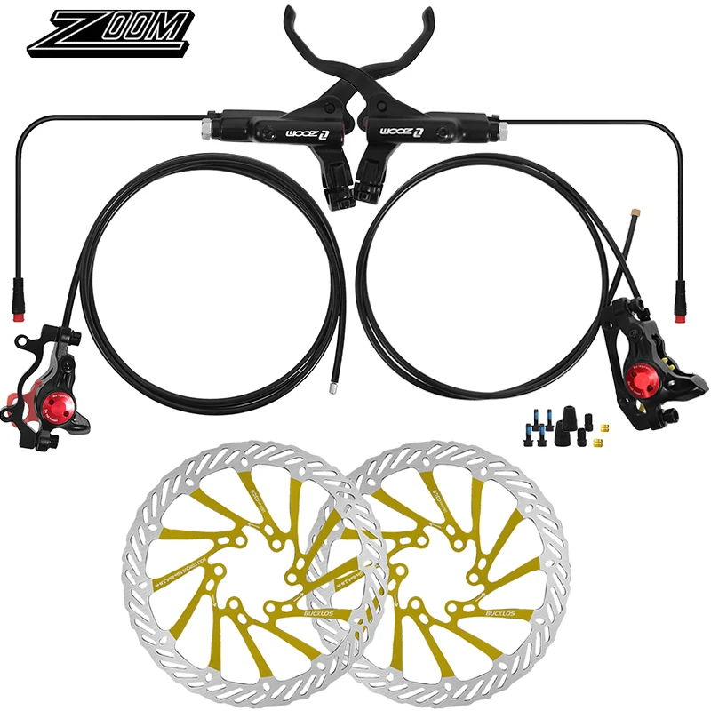 ZOOM HB-775E Elektrische Fiets Schijfrem Set 1100/1850mm E-Bike Hydraulische Remmen Set Elektrische Scooter Hydraulische Schijfrem
