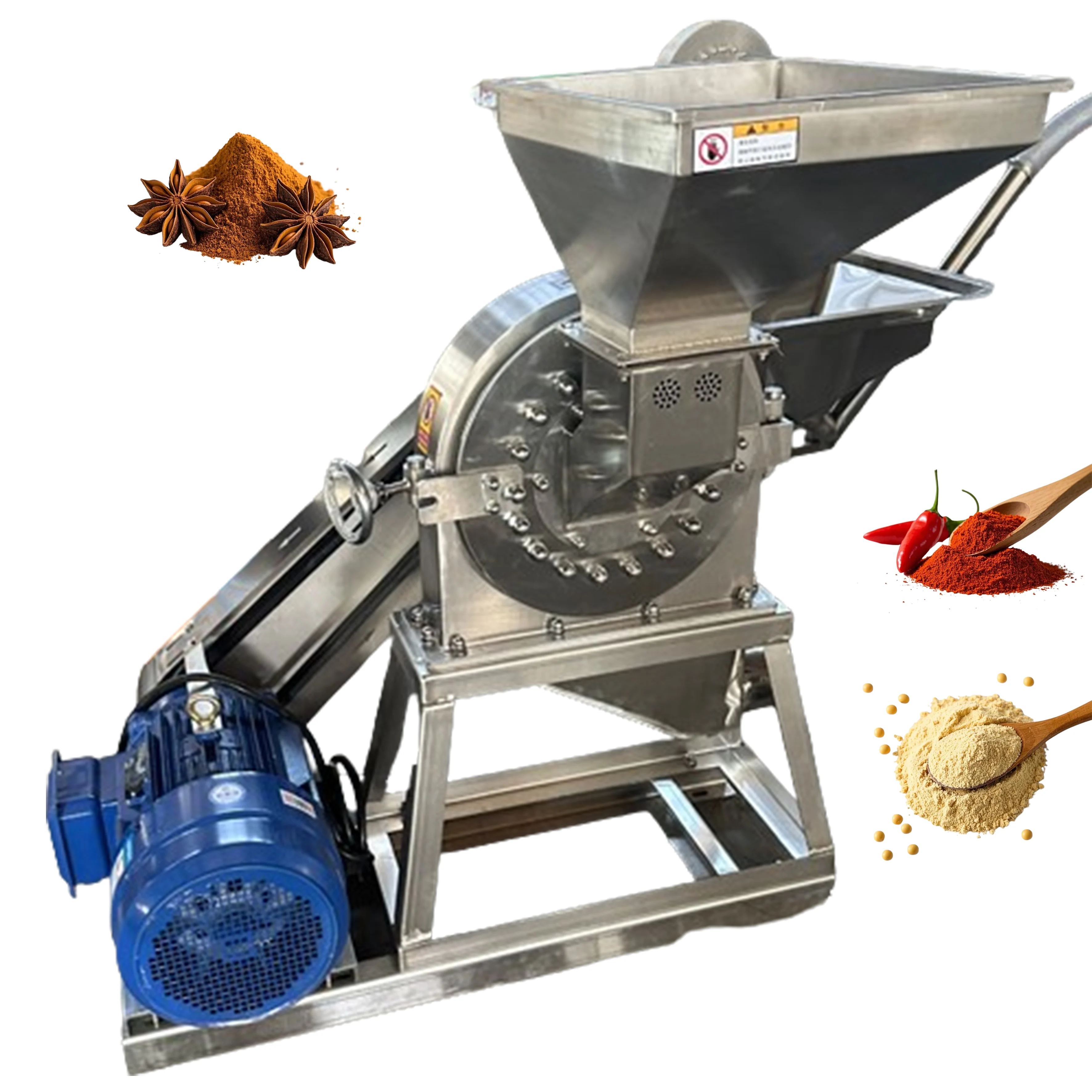 Toothed Disc Mill for Grinding Chili Grinding Disc Mill Pulverizer Machine
