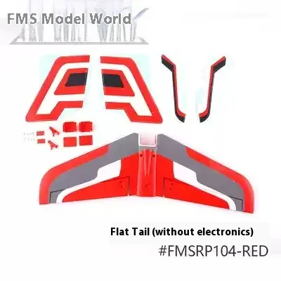 Fms 80mm Foton V3 Model Airplane I Original Accessories Fuselage Flat Tail Main Wing Vertical Tail Landing Gear Tire Led Light image 3