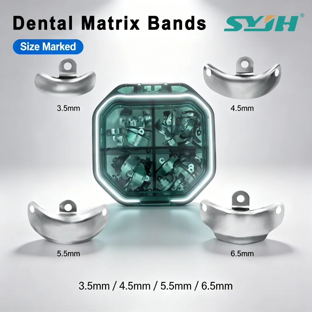 1Box Dental Matrix Bands with Holes Sectional System Dentistry Material Palodent V3 Schnitts Konturierte Matrizen Matrices Kit