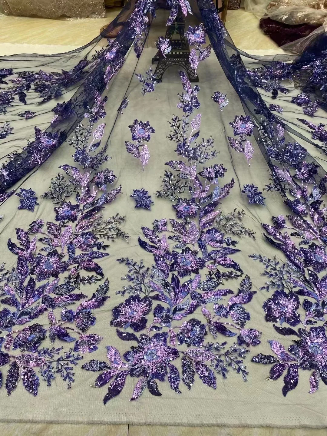 

High quality, Sparkle Sequins,Embroidery Lace ,Sequined African Nigeria Fabric Lace, Evening Dresses ,Weddings,Party