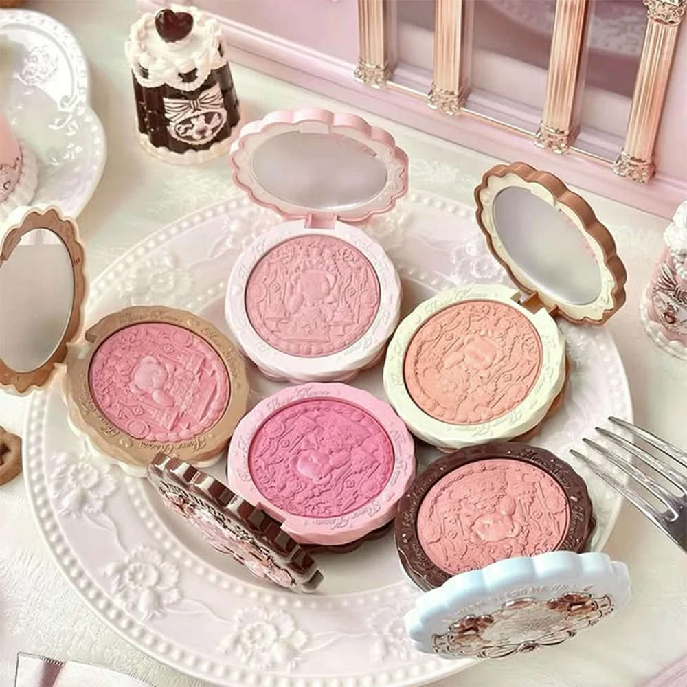 Flower Knows The Sweetie Bear Collection Silk Satin Blush 5g Długotrwały, Pigmentowany Makijaż do Policzków dla Dziewcząt