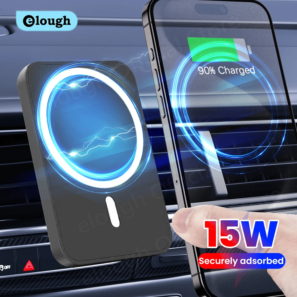

15W Car Magnetic Wireless Charger Air Vent Phone Holder Car Stand For Magsafe iPhone 17 16 Fast Charging Magnetic Phone Charger