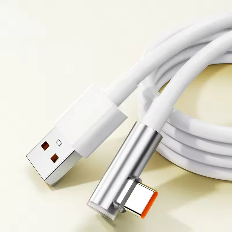 NNBILI 120 W USB Typ C 90 Grad Ellenbogen Superschnellladekabel für Xiaomi 15 14 13 12 11Pro Ultra Lite Redmi Note Schnellladung
