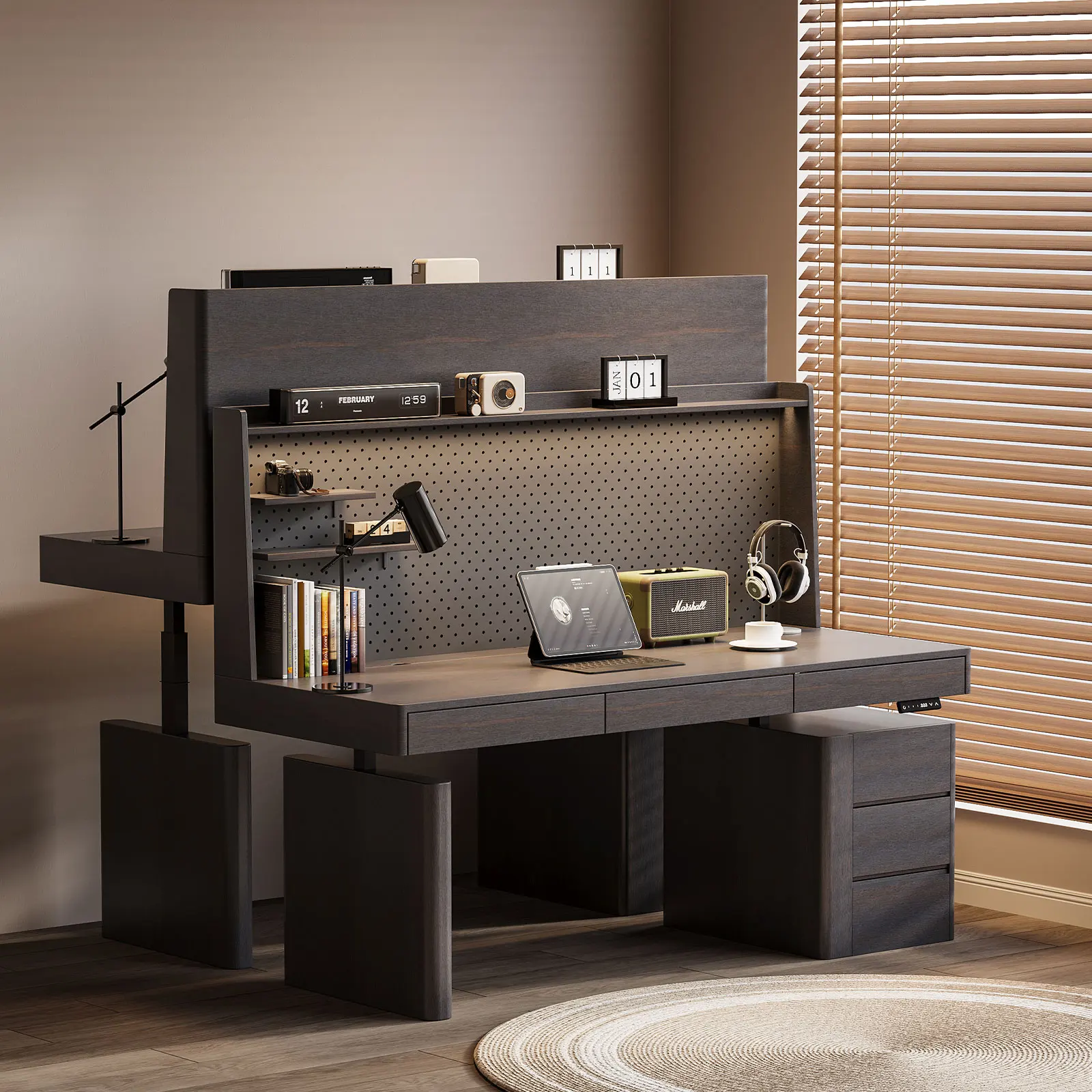 The Most Popular Study Desk Solid Wood Height-adjustable Desk Comfortable Home Office Desk With Factory Low Prices