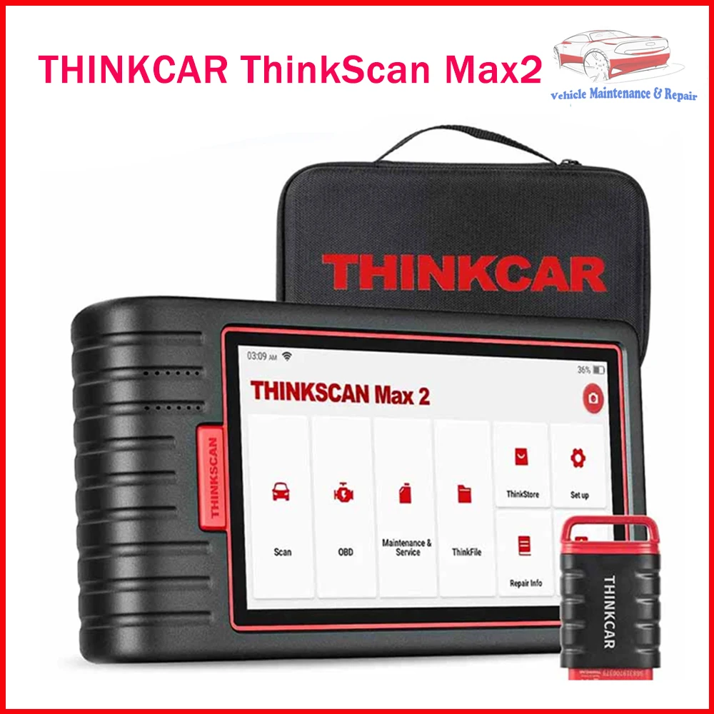 For GM THINKCAR Thinktool ThinkScan Max 2 Full system Lifetime free AF DPF IMMO 28 Reset ECU Coding OBD2 Scanner Support CANFD