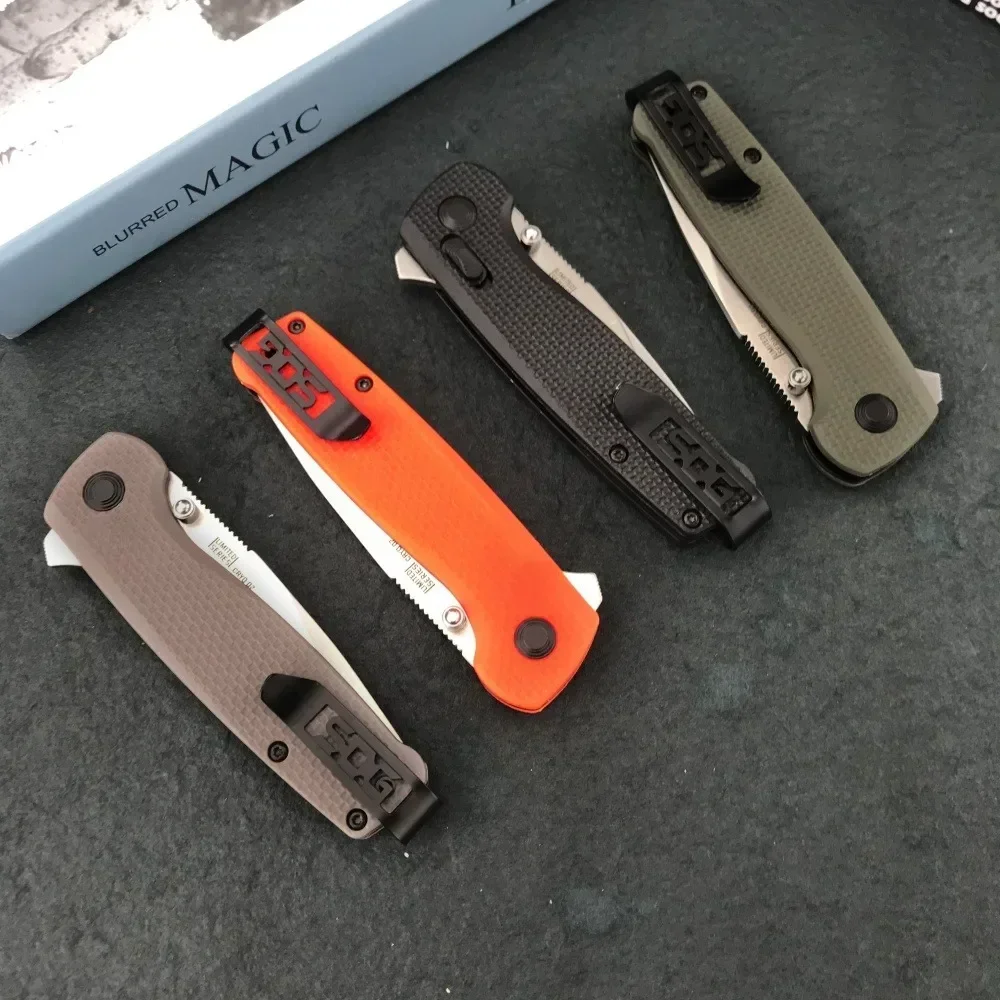 جديد عالي الجودة جيب سكين للفرد 440C شفرة النايلون الألياف الزجاجية مقبض الصيد في الهواء الطلق EDC أداة بقاء سكين تخييم