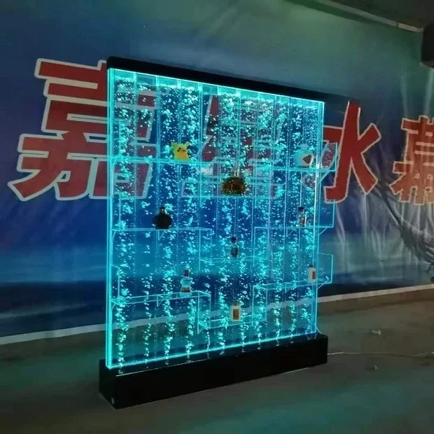 Water screen water curtain wall partition wine cabinet acrylic glass entrance fashion decoration designer