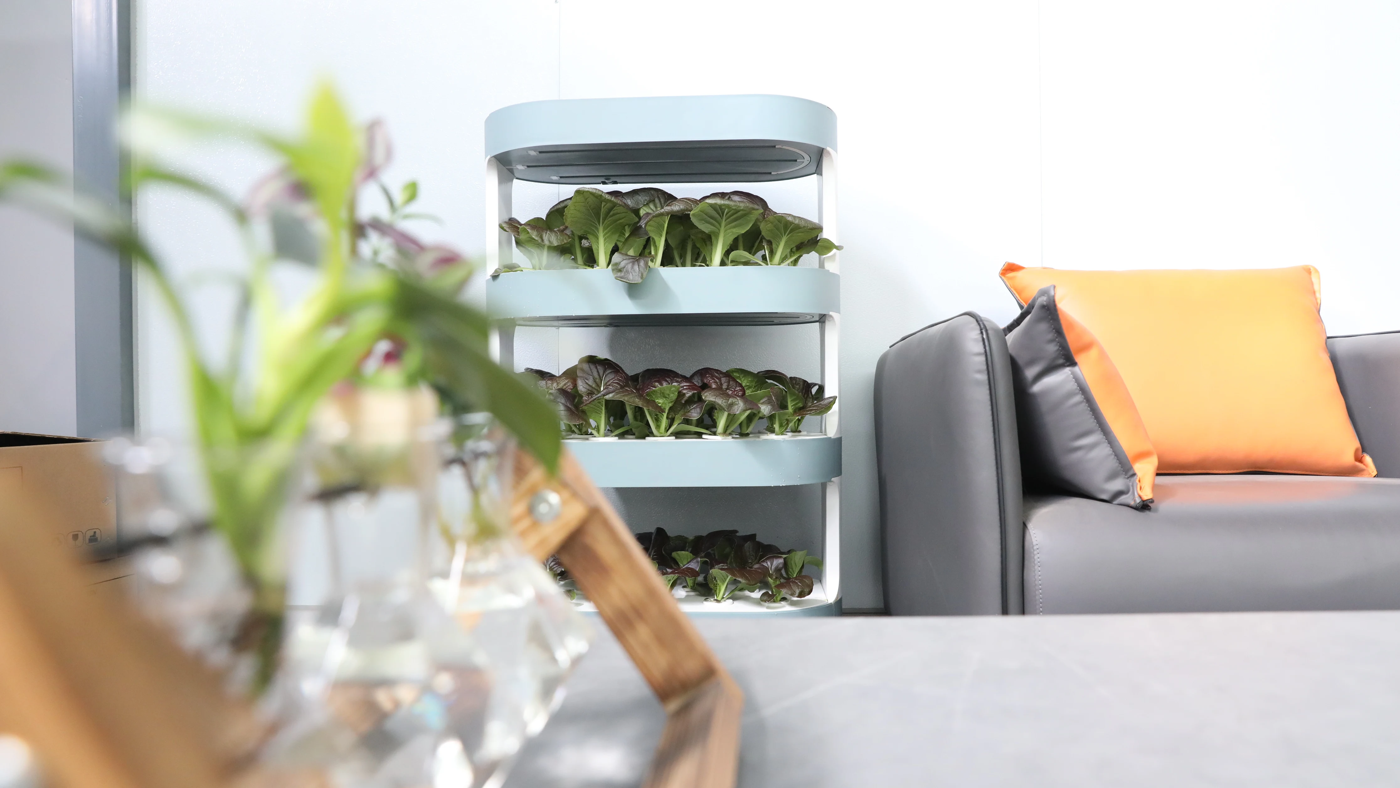 3 طبقات أثار المنزل مايكرو مزرعة الذكية حديقة زارع صندوق حامل نظام زراعة نباتات الأعشاب الداخلية #4