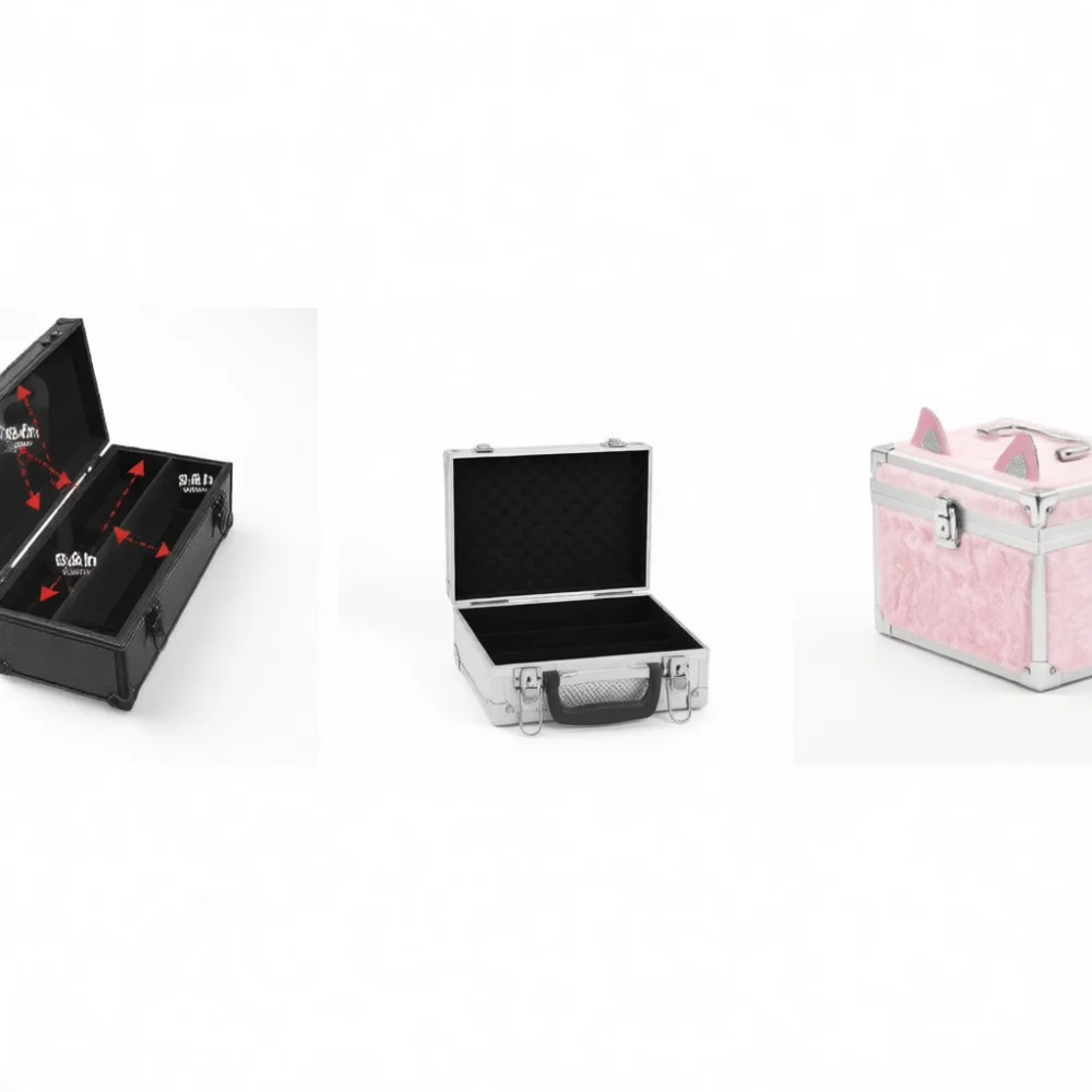 Sturdy Aluminum Alloy Storage Box Organizer For Precision Parts Hardware Tools Carrying Case Mini Hobby Container