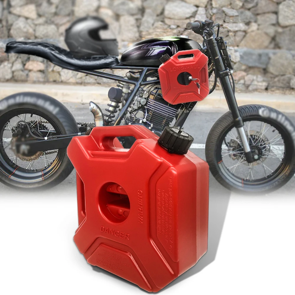 2021 New 5L Portable Jerry Can Gas Fuel Tank Plastic Petrol Car Gokart Spare Container Gasoline Petrol Tanks Canister Motorcycle