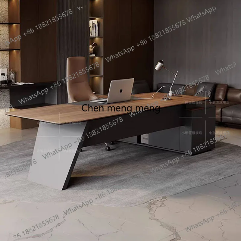 

vintage professional office desk room decor beauty wooden Large size creative office desk fashion meuble bureau salon furniture