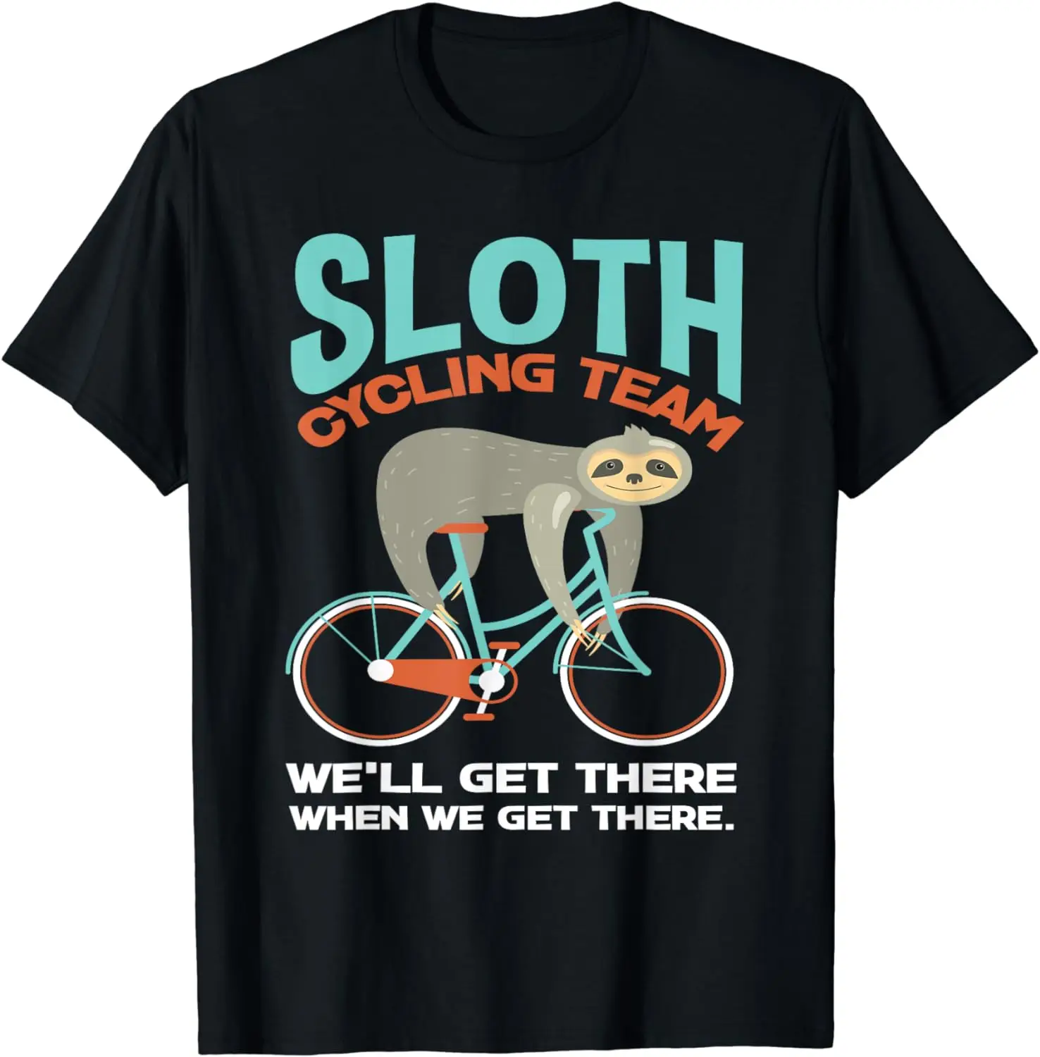 Sloth Cycling Team Lazy Sloth Bike Biker Funny Bicycle T-Shirt  Graphic T Shirts  Women Clothing Tops  Kawaii Clothes