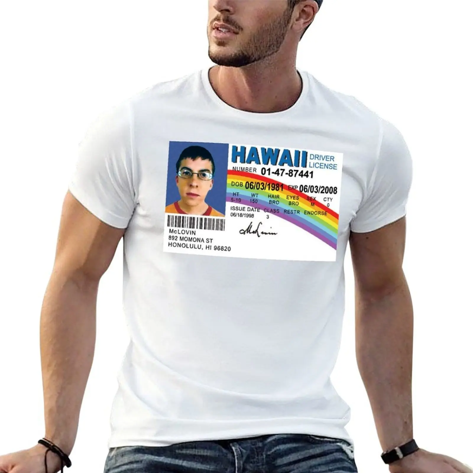 McLOVIN SUPERBAD INSPIRED T-Shirt Summer Casual Loose T-Shirt