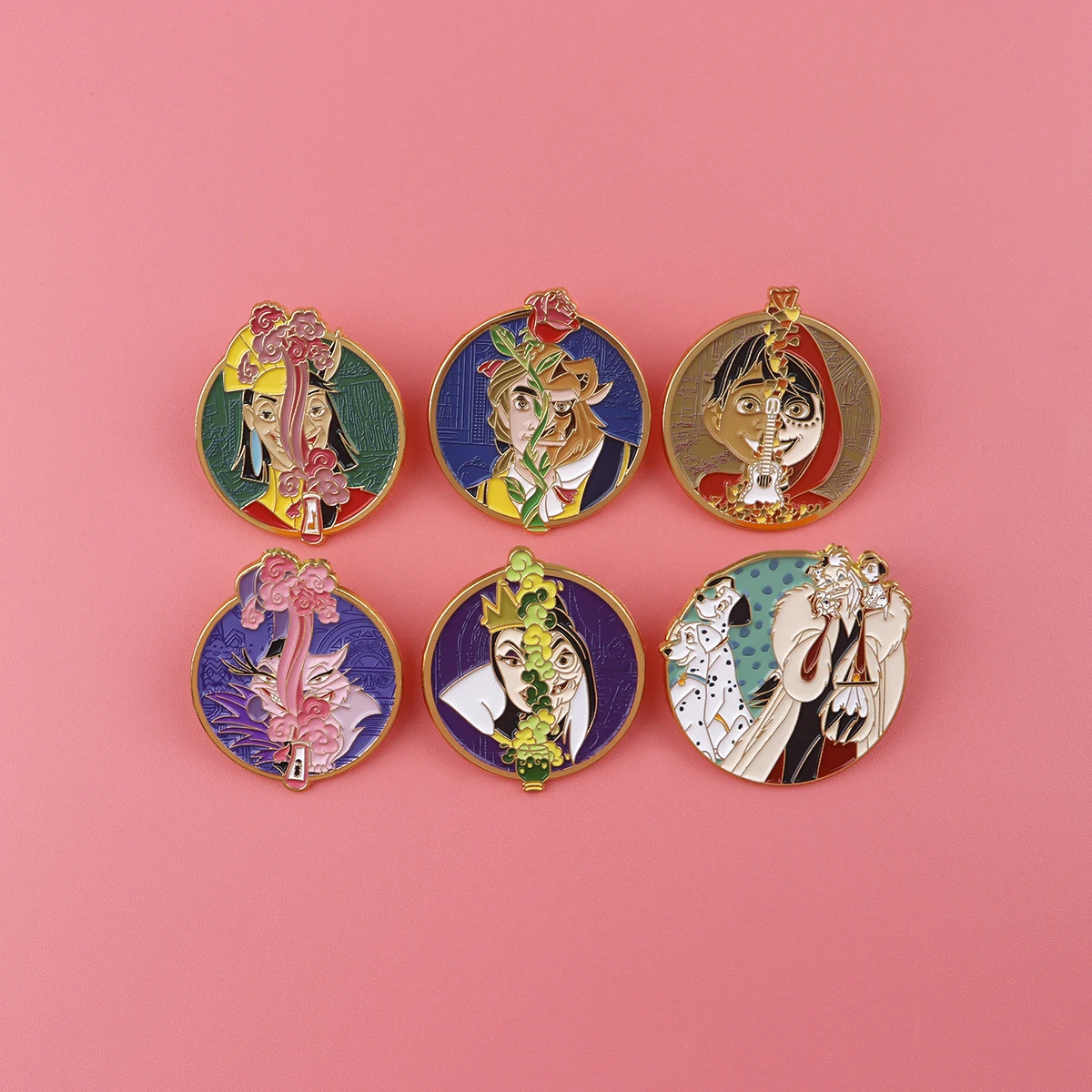 الأشرار مضحك دبوس المينا ، بروش فيلم أنيمي ، دبابيس طية صدر ، شارة على ظهره ، اكسسوارات الملابس ، هدايا المجوهرات الأزياء