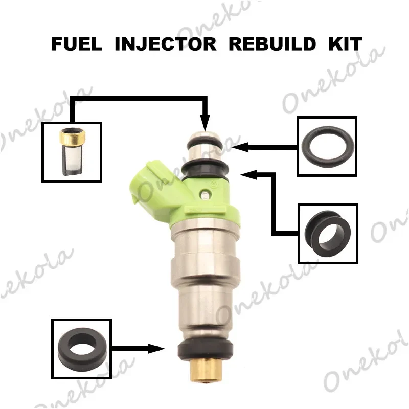 Fuel Injector repair kit Orings Filters for Mazda RX-7 Nissan Skyline GT-R Mitsubishi Lancer 1001-87096