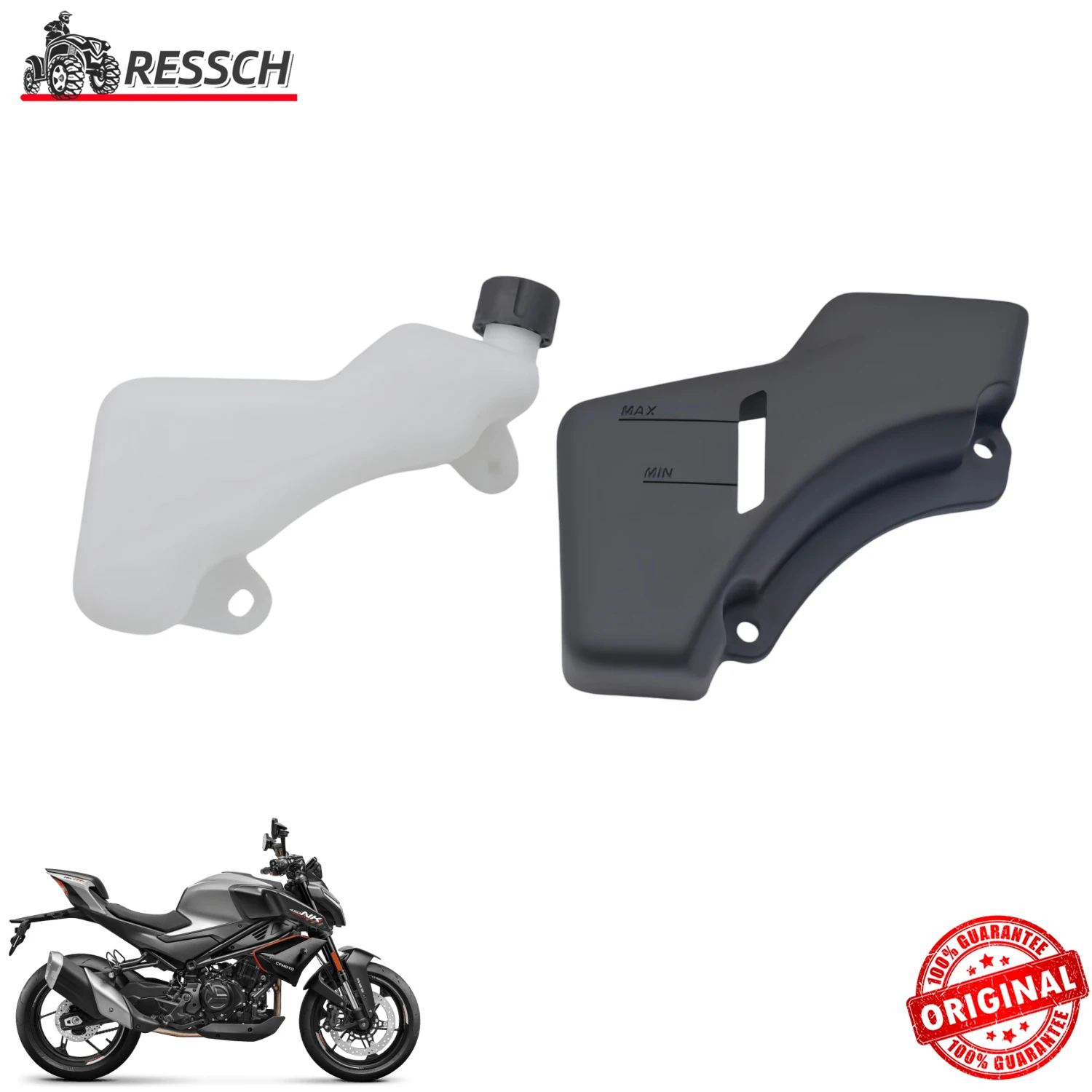 Original Coolant Reservoir Tank Water Tank  Guard For CFMOTO CF MOTO 450NK CF400-7F/7H  6AQV-180100-4000/6AQV-040507-4000