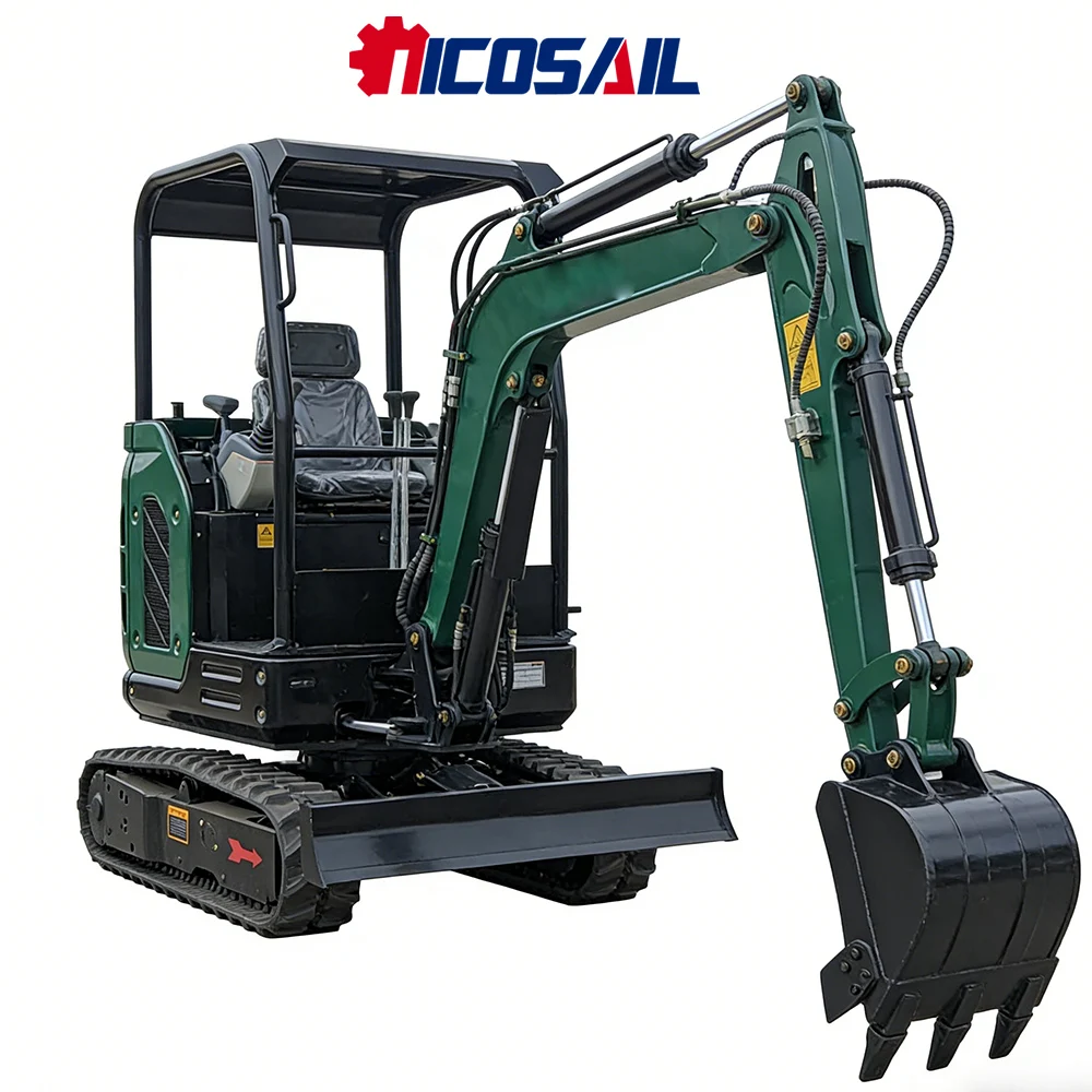 

2.5T small excavator 2.5km/h portable excavator suitable for planting backfilling and low-speed fine excavation operations
