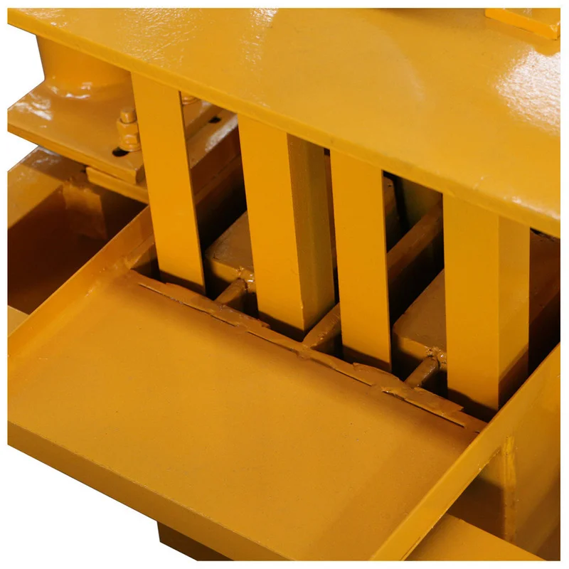 Standard mobile semi-automatic cement hollow brick making machine, small block cushion block paving and brick protection machine