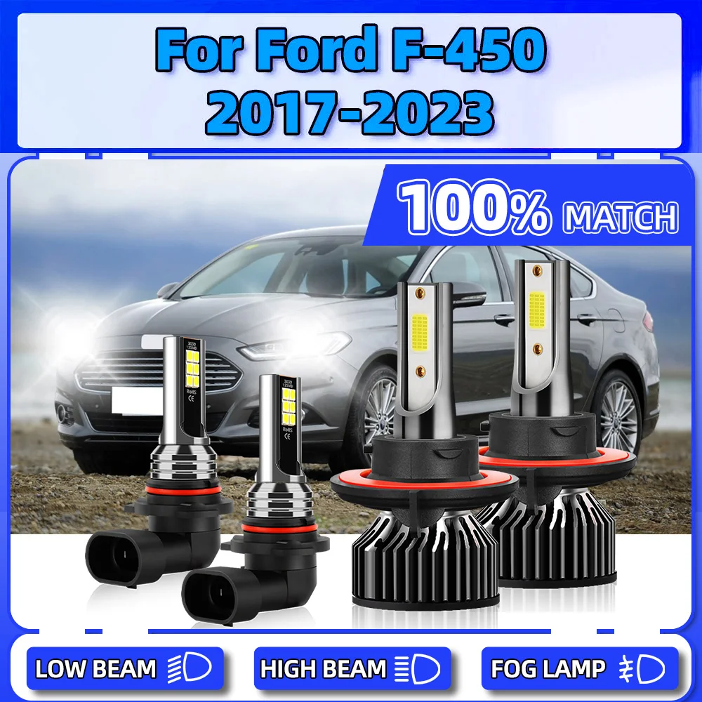 

Canbus LED Headlight 12V Car Fog Lights 40000LM Super Bright Auto Lamps 6000K For Ford F-450 2017 2018 2019 2020 2021 2022 2023