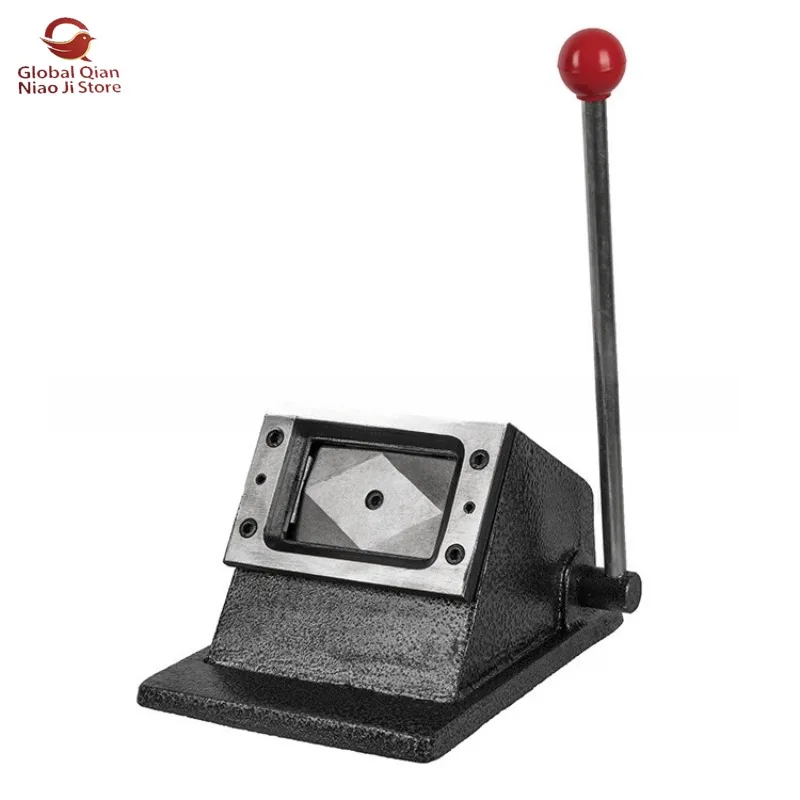 Automatic Inspection English 54x86mm Integrated Round-Corner Card Cutter All-In-One PVC Card Cutting Machine for Business