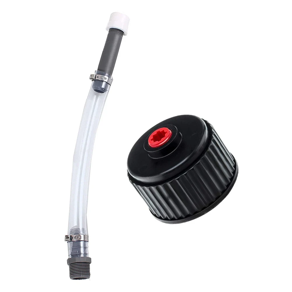 Replacement Cap and Clear PVC Hose Kit for 5 Gallon and 5.5 Gallon Racing Fuel Jugs Supports Efficient Refueling