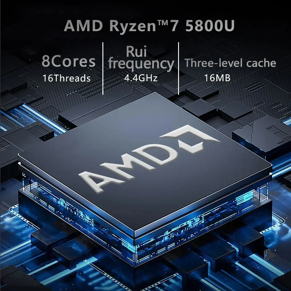 GenMachine AMD Ryzen 7 5700U/5800H/5800U/4800H Mini PC Windows 11
