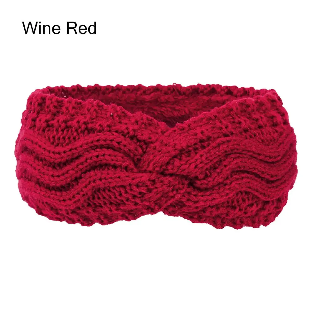 

Hair Accessories Winter Turban Knotted Crochet Knitted Ear Warmer Hair Bands Headbands for Women