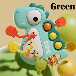 Montessori Toys for Baby,Dinosaur Pull String Toy For Infant,Sensory Teething Toys, Gifts For Toddlers Boys And Girls