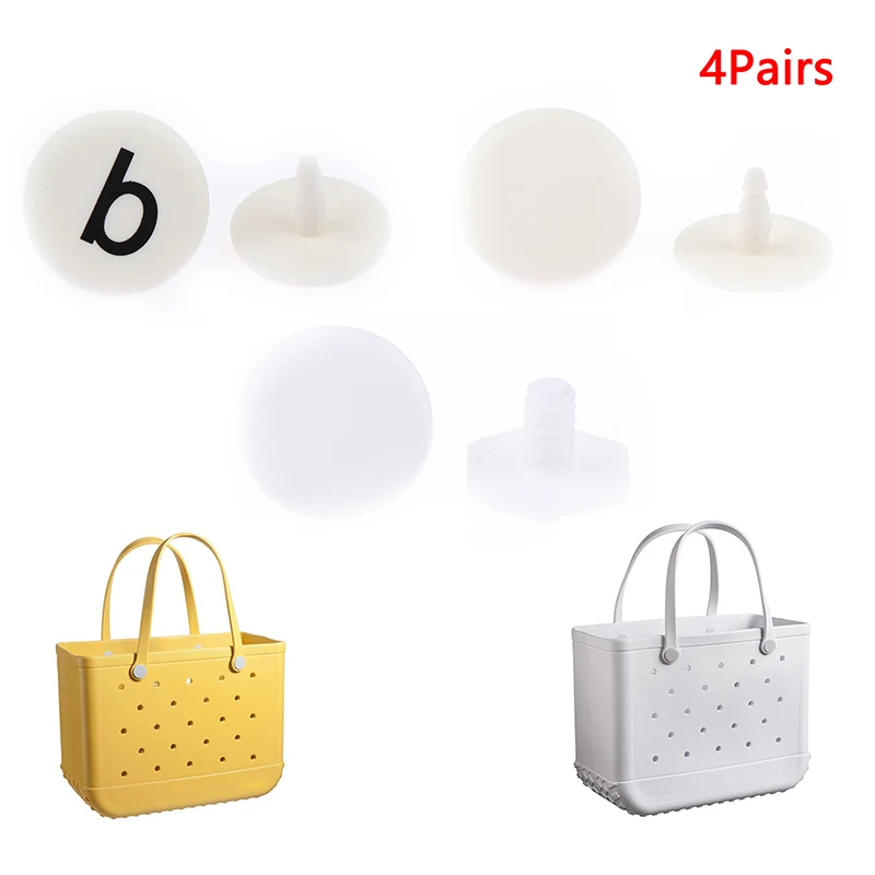 4pairs Hooks Accessories For Bogg Bags Insert Charm Cutie Cup Holder Connector Key Holder Beach Pool 13 Colors