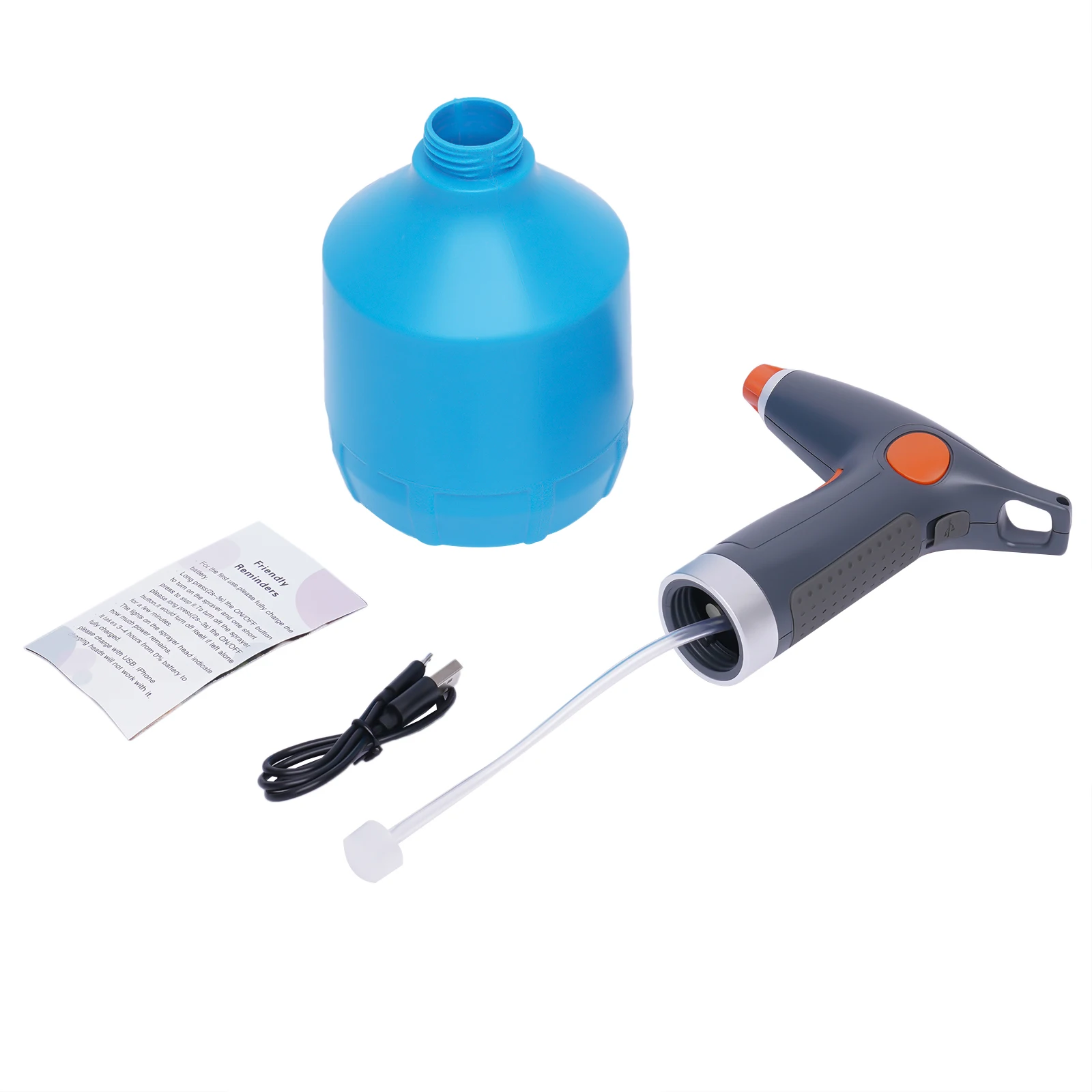 1000-ml-Hochdruck-Gartensprüher, elektrische Sprühflasche, Bewässerungswerkzeug, einstellbarer Sprühmodus, USB-Ladefunktion zum Gießen von Blumen. – Detail 4