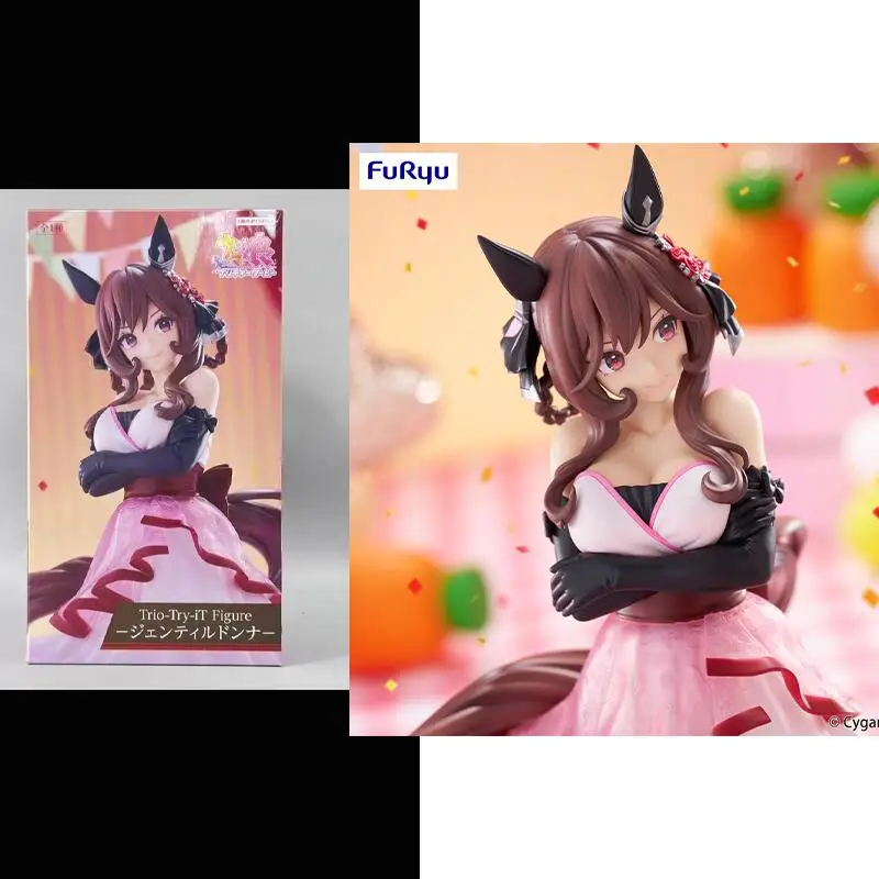 

Genuine Original Furyu Umamusume: Pretty Derby Trio-Try-It Figure Gentildonna Anime Figure Model Collector Figurine Toys Gift