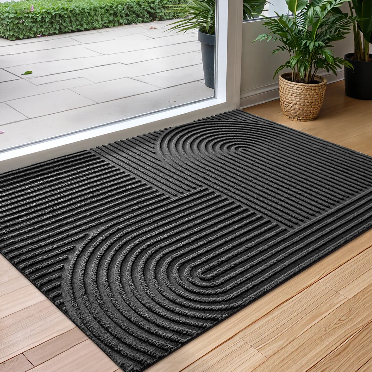 Polyester Rubber Doormat, Outdoor Door Mat, Anti-slip Floor Mats, Water-absorbent, Quick-drying, Dust-repellent, Mildew-proof