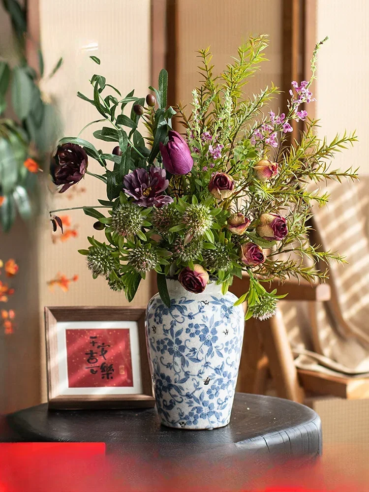 French high-end simulated bouquet, high-end natural wind bouquet, living room dried flower decorative ornamentHOT SALES