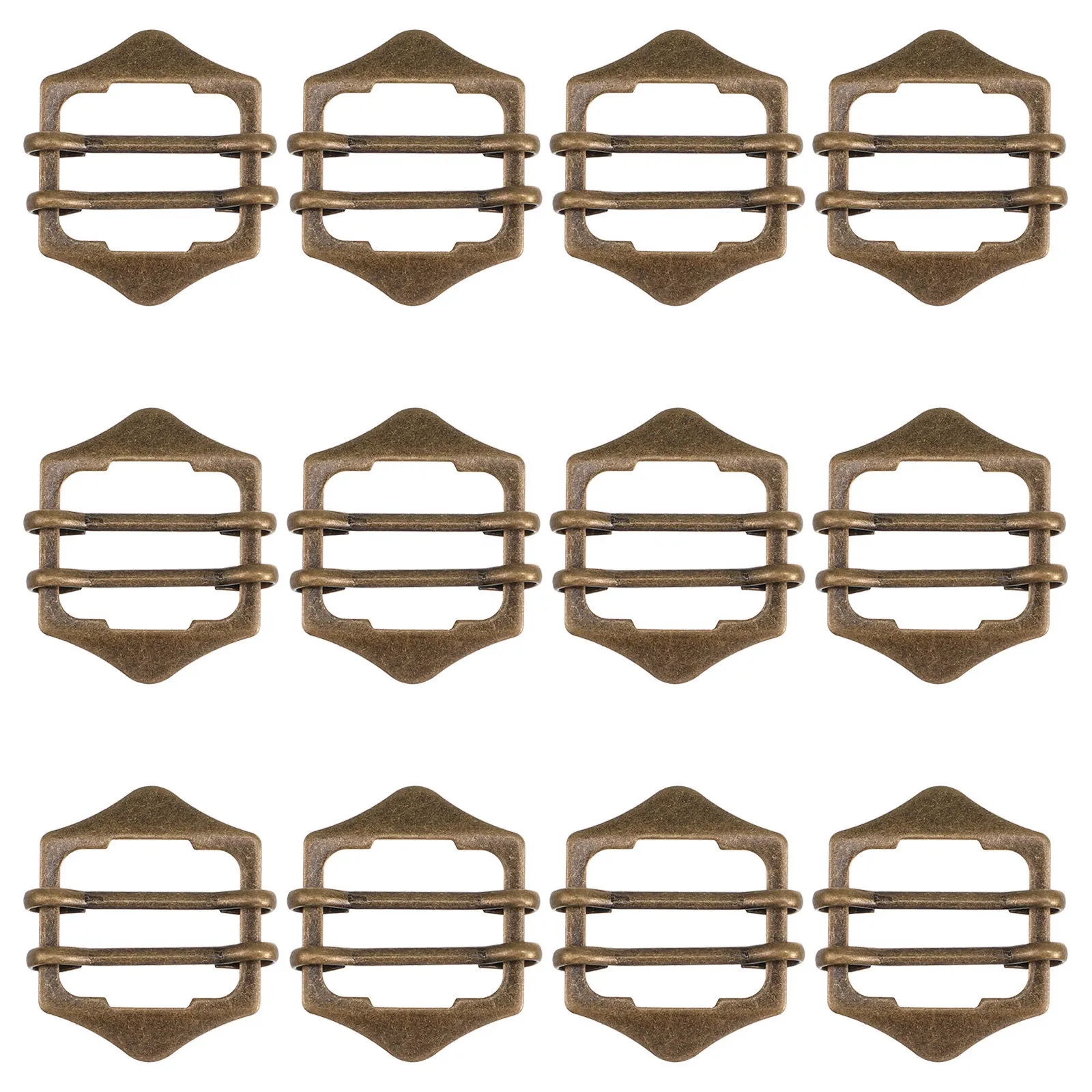 

30Pcs Adjustable Vest Buckles Waistcoat Rear Buckle Slide Metal Suit Vest Clips Bronze Clothing Accessory Belt Strap