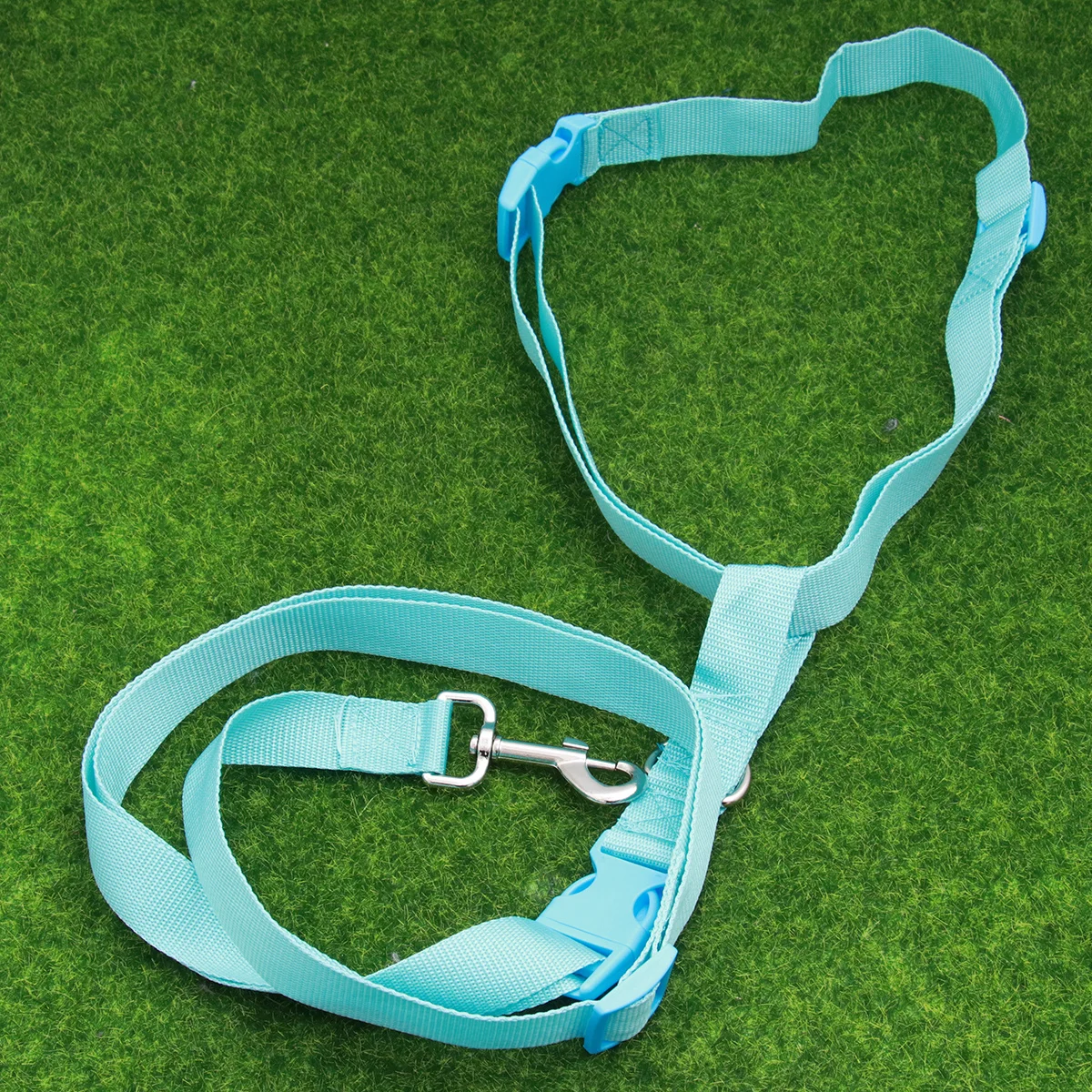 

Adjustable Waist Dog Leash Blue Durable Pet Lead for Running Hiking Jogging Walking Hands Free Waist Dog Walker
