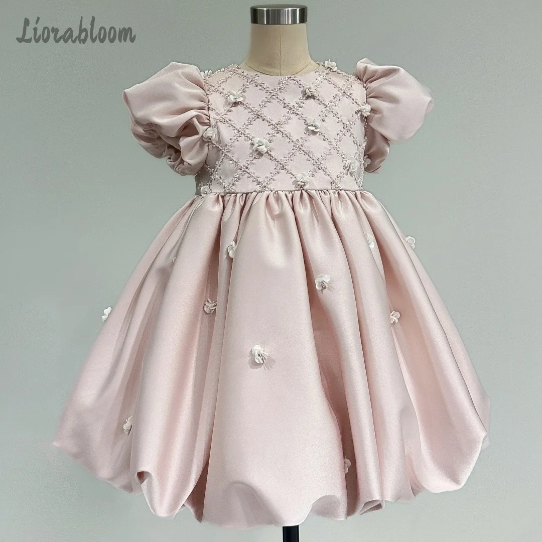 

Customized Flower Girl Dress Pleated Gown Intricately Crafted Princess Formal Evening Gown Wedding Party Attire свадебное платье