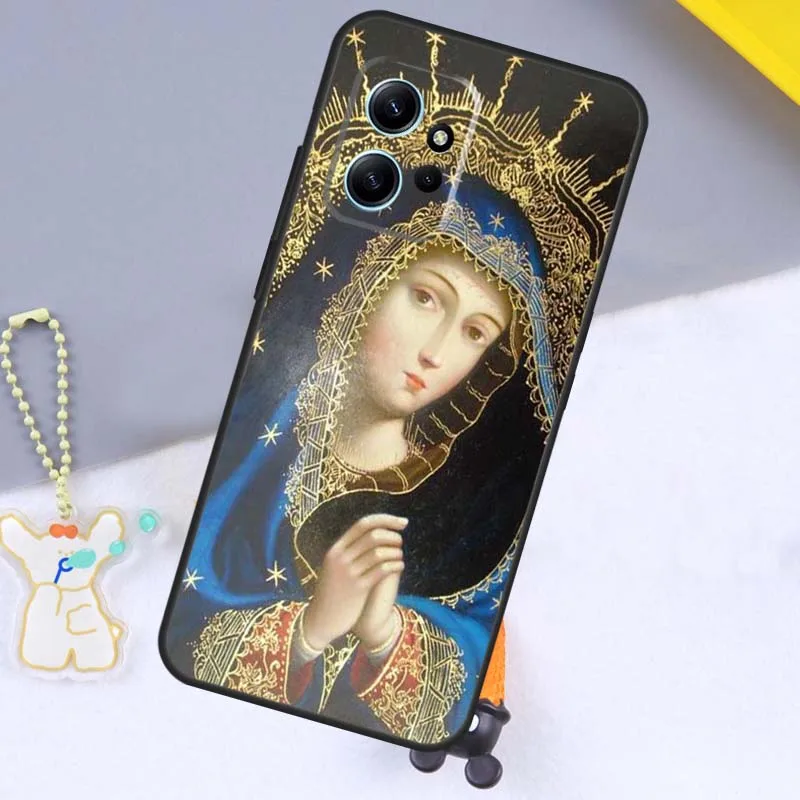 Custodia santa madre vergine maria cristiana per Xiaomi Redmi Note 11 10 9 8 12 Pro 10S 11S 12S Cover per Redmi 12 9C 10C 12C 13C