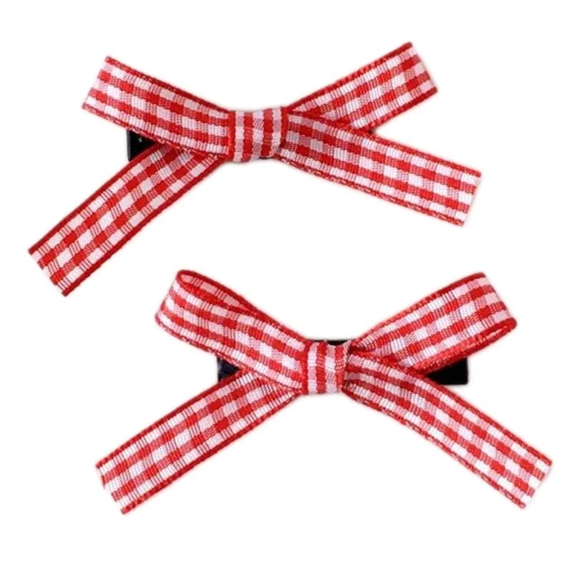 39BC 2X Lace Mini Top Hat Hairpin Strawberry Balletcore Headdress Bunches Accessories Plaids Mini Top Hat Headdress
