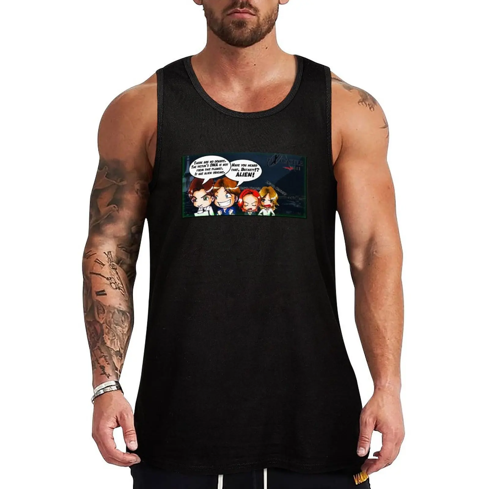 

X Castle Files (background) Tank Top new in tops & t-shirt mens clothing summer clothes Men's t-shirts