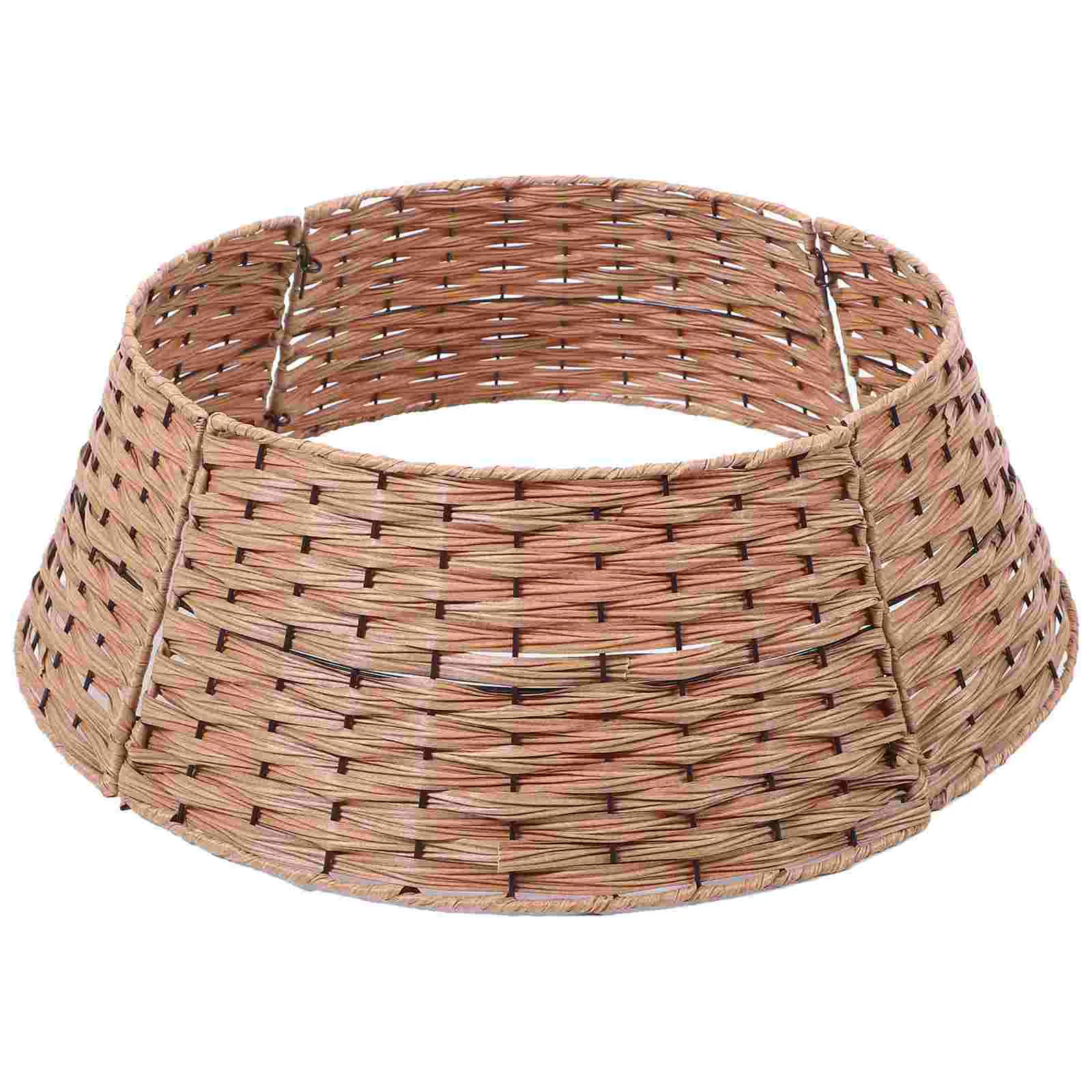 

Holiday Decorations Christmas Tree Base Fence Collars Round Xmas Skirt Nativity Ornaments