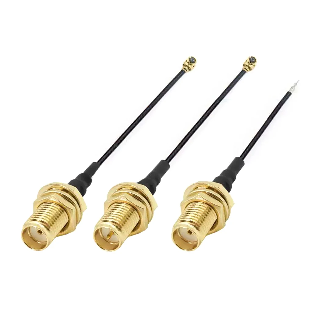 SMA Female Male  to U.FL IPX 1 Pigtail Jumper Cable RP SMA to IPX1 1.13mm 50Ohm RF Coaxial Adapter for WiFi Router AP Bluetooth