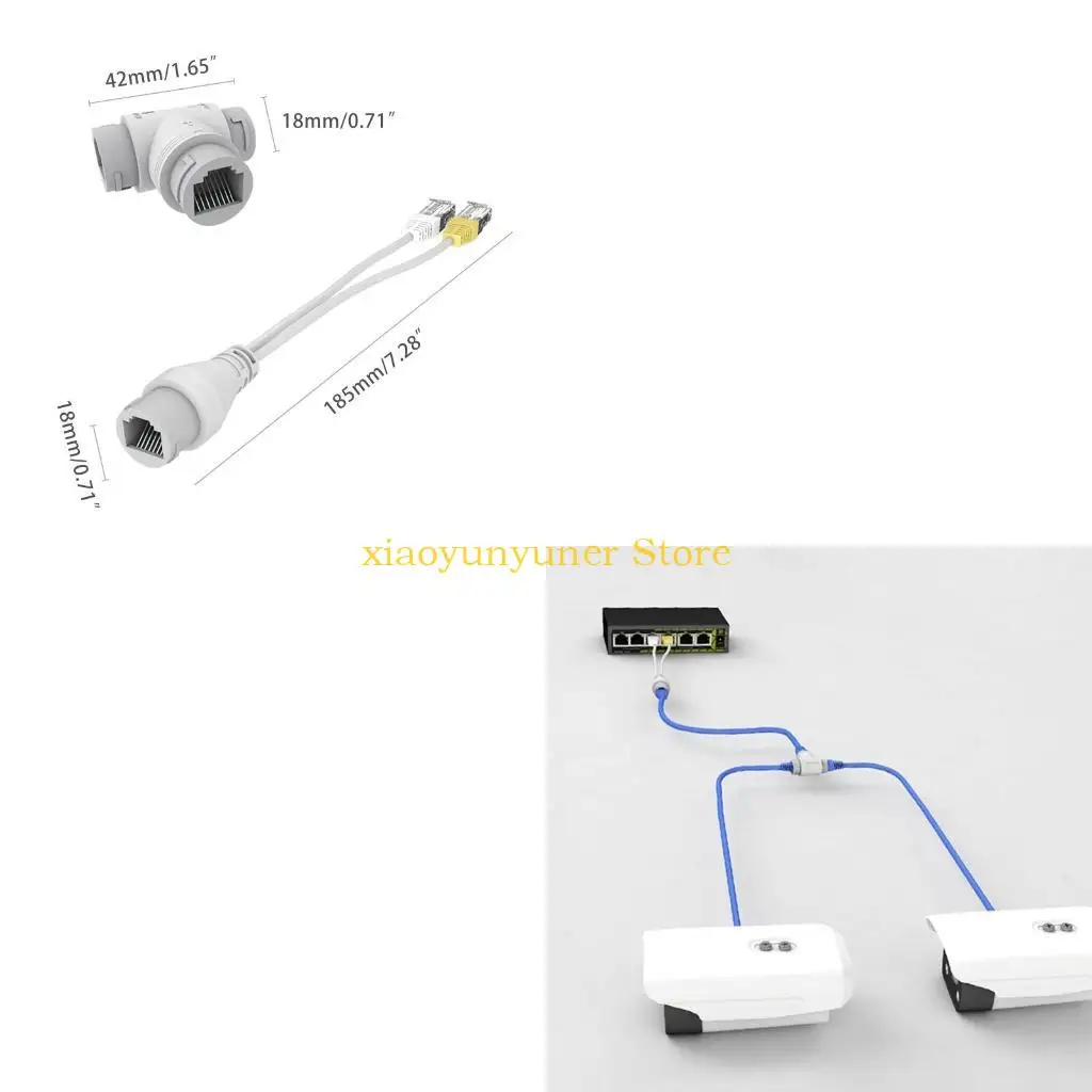 P9JB POE Cable Passive Power Over Ethernet Adapter Cable POE Splitter RJ45 Injector Power Supply Module For Security Camera