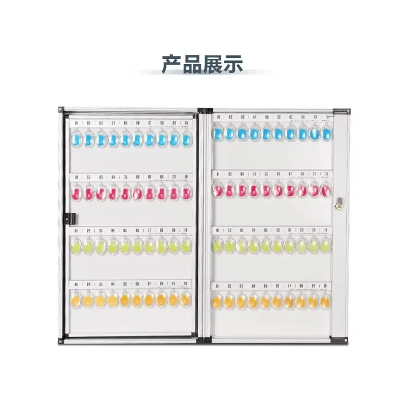 DSA Aluminum Alloy Key Box Wall-mounted Key Cabinet Real Estate Agency Hotel Key Safe Deposit Box with Lock