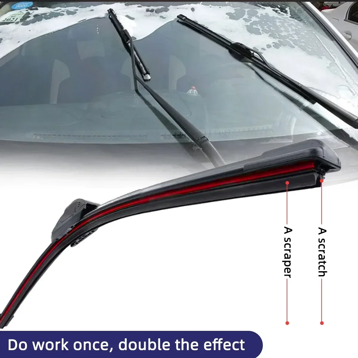 For BMW 3 Series E36 E90 F30 M3 E46 Front Windshield Wiper General Motors Multifunctional Double Rubber Strip Wiper Wholesale