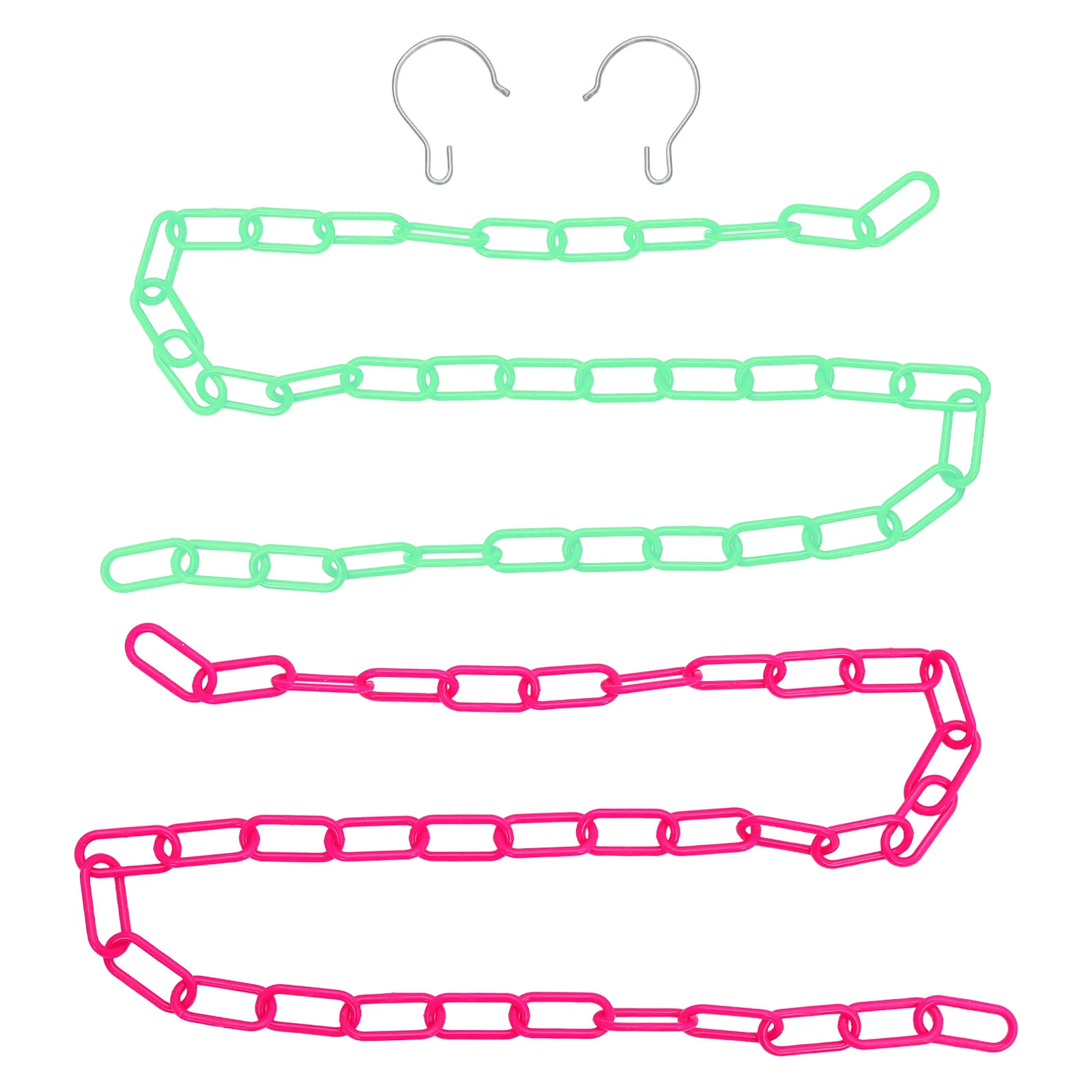 2Pcs Lightweight Industrial Plastic Barrier Chain Uv-Proof for Indoor Outdoor Crowd Management Dress Hanging Bag Charm Chain