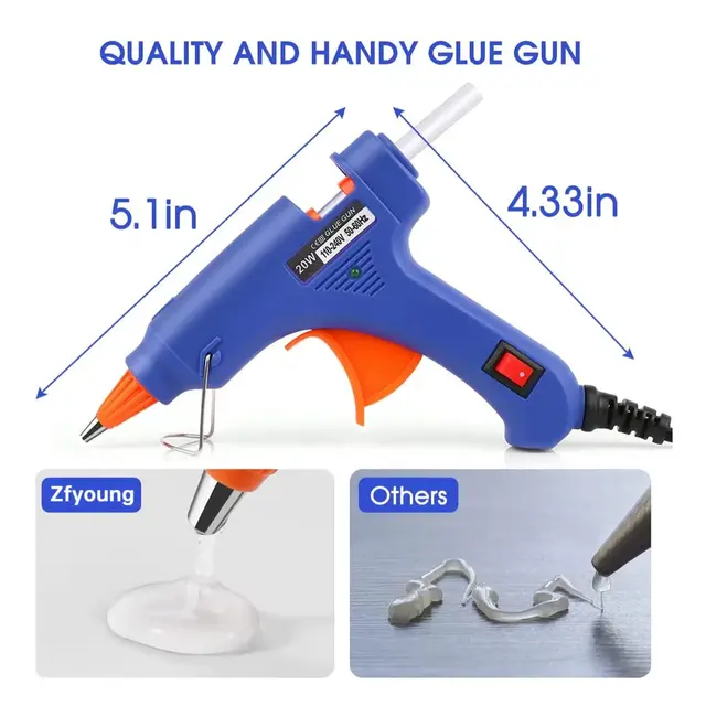 20W Hot Melt Glue Gun DIY Mini Household Industrial Guns Heat Temperature Thermo EU Electric Repair Tool Use 7mm Glue Sticks 5 20W Hot Melt Glue Gun DIY Mini Household Industrial Guns Heat Temperature Thermo EU Electric Repair Tool Use 7mm Glue Sticks 5