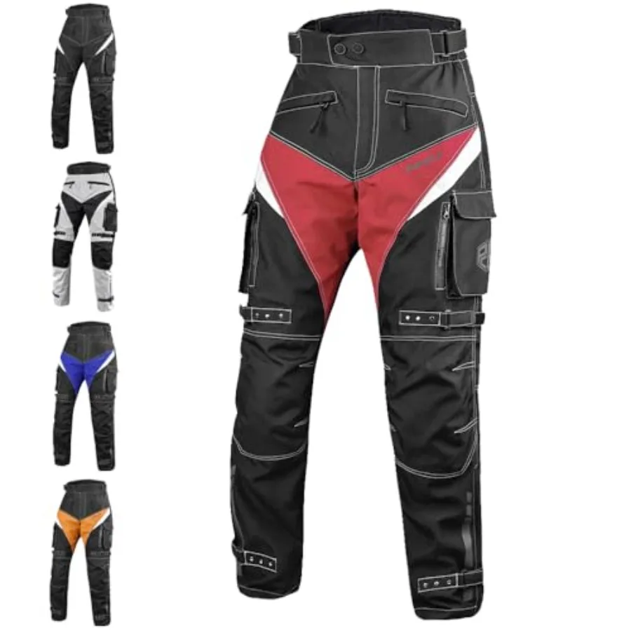 

Мотобрюки для мужчин и женщин, всесезонные, для эндуро и мотокросса, с защитой от ударов, из кордуры, защитные, для туринга, с карманами