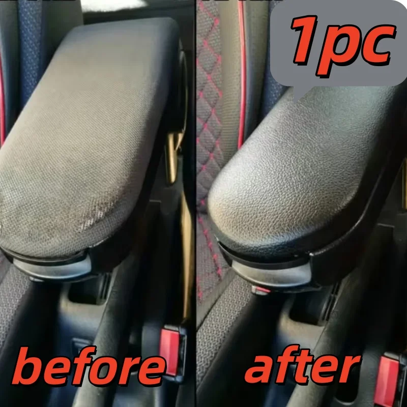 

1PC Leather Car Armrest Latch Lid Center Console Cover Protector Cap For VW Jetta Golf 4 MK4 BORA Passat B5 Beetle Polo 6R 9N