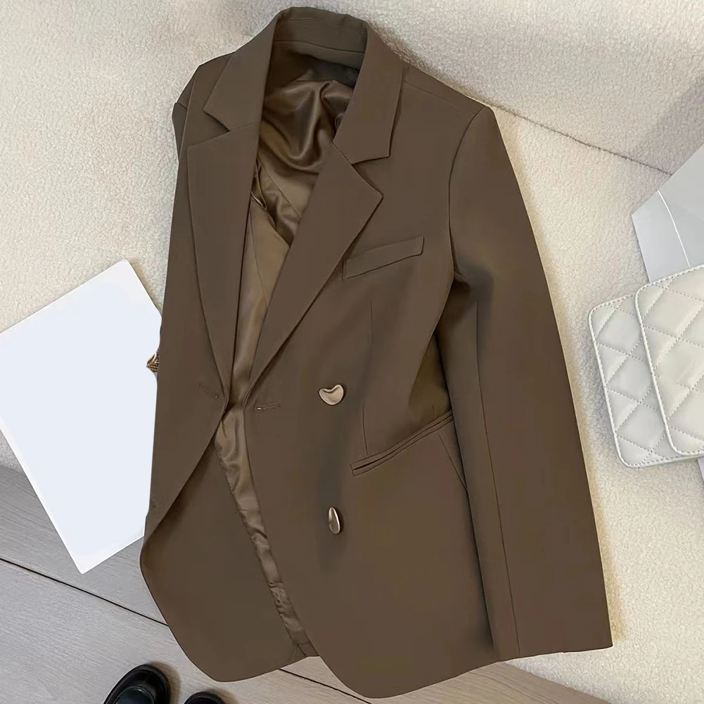 

For Club For Holiday S XL Women's Suit Jacket Spring Summer Autumn Jacket Solid Color Jacket Pure Color Pattern